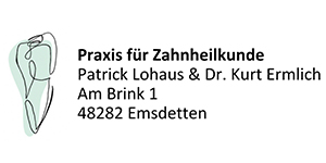 Kundenlogo von Lohaus Patrick und Dr. med. dent. Kurt Ermlich Praxis für Zahnheilkunde