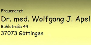 Kundenlogo von Apel Wolfgang Dr.med. Facharzt f. Frauenheilkunde