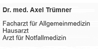 Kundenlogo Trümner Axel Dr. med.