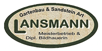 Kundenlogo J. Lansmann Meisterbetrieb Gartenbau & Sandstein Art