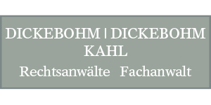 Kundenlogo von Dickebohm Theo Rechtsanwälte - Fachanwalt