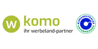 Kundenlogo KOMO Beschriftungen Handels GmbH