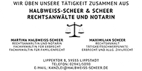 Kundenlogo Halbweiß-Scheer & Scheer Rechtsanwältin & Notarin