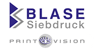 Kundenlogo Blase Siebdruck - Print Vision - Werbeschilder, techn.- Schilder u. Fahrzeugbeschriftung