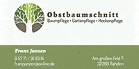 Kundenlogo Obstbaumschnitt & Gartenpflege Franz Janzen