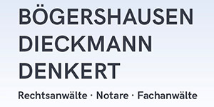 Kundenlogo von Bögershausen, Dieckmann, Denkert & Kollegen Rechtsanwälte und Notare Kundenlogo von Bögershausen, Dieckmann, Denkert & Kollegen Rechtsanwälte und Notare