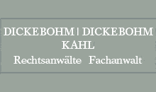 Kundenlogo von Dickebohm, Dickebohm, Kahl Rechtsanwälte - Fachanwalt Kundenlogo von Dickebohm, Dickebohm, Kahl Rechtsanwälte - Fachanwalt