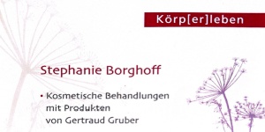 Kundenlogo von Körp(er)leben - Stephanie Borghoff Kosmetikinstitut Kundenlogo von Körp(er)leben - Stephanie Borghoff Kosmetikinstitut