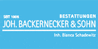 Kundenlogo Bestattungen Joh. Backernecker & Sohn e.K. Inh. Bianca Schadewitz