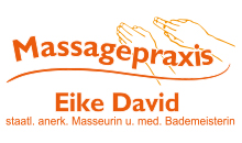 Kundenlogo von Massagepraxis Eike David staatl. anerk. Masseurin u. med. Bademeisterin Kundenlogo von Massagepraxis Eike David staatl. anerk. Masseurin u. med. Bademeisterin