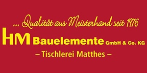 Kundenlogo von HM Bauelemente GmbH & Co.KG - Tischlerei Matthes