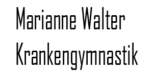 Kundenlogo von Walter Marianne Krankengymnastik,  Physiotherapie