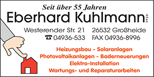 Kundenlogo von Eberhard Kuhlmann GmbH Sanitär,  Elektro, Installation