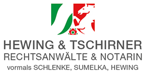 Kundenlogo von Hewing & Tschirner Rechtsanwälte und Notarin ehemals Schlenke-Sumelka-Hewing