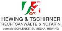 Kundenlogo Hewing & Tschirner Rechtsanwälte und Notarin ehemals Schlenke-Sumelka-Hewing