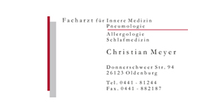 Kundenlogo von Meyer Christian Allergologie und Schlafmedizin