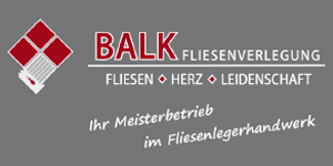 Kundenlogo von Balk Fliesenverlegung Inh. Fliesenlegermeister Kevin Balk