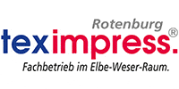 Kundenlogo teximpress. Berufsbekleidung, Textildruck u. Stickerei