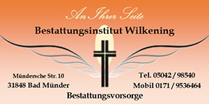 Kundenlogo von Wilkening Heinrich Bestattungsinstitut u. Tischlerei