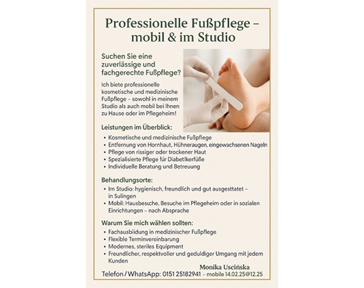 Kundenfoto 1 Mobile Fußpflege/ Prävention