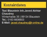 Kundenbild groß 1 Taxi Blaustein Inh. Javed Chaudrey