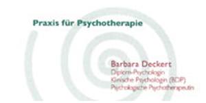 Kundenlogo von Deckert Barbara Dipl.-Psych. Psychologische Psychotherapeutin