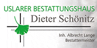 Kundenlogo Uslarer Bestattungshaus Dieter Schönitz