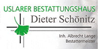 Kundenlogo Uslarer Bestattungshaus Dieter Schönitz