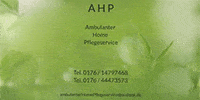 Kundenlogo AHP Ambulanter Home Pflegeservice