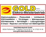 Kundenbild groß 1 Gold Elektrotechnik GmbH Elektroinstallation