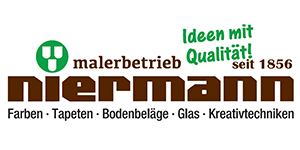 Kundenlogo von Malerfachgeschäft u. Ausbildungsbetrieb Niermann Farben,  Glas,  Bodenbeläge Inh. Malermeister Andreas Steenken
