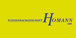 Kundenlogo von Fliesen Homann GbR Fliesenfachgeschäft