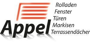 Kundenlogo von Appel GmbH - Rollladen, Fenster,  Türen,  Markisen, Terrassendächer