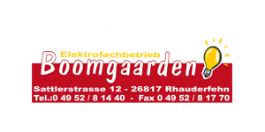 Kundenlogo von Boomgaarden Harald Elektrofachbetrieb