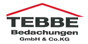 Kundenlogo von Tebbe Bedachungen Inh. Frank Kolb e.K. Dachdeckermeister