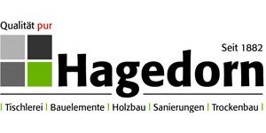 Kundenlogo von Hagedorn GmbH Tischlereien Tischlerei Bauelemente Holzbau Sanierungen Trockenbau