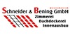 Kundenlogo von Schneider u. Bening GmbH