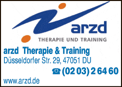 Anzeige ARZD Heiniger & Kalinowski Therapie & Training