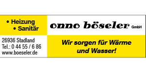 Kundenlogo von Onno Böseler GmbH, Heizung-Sanitär