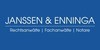Logo von Sozität Janssen und Enninga GbR Rechtsanwälte und Notare Heiko Janssen, Arno Enninga, Andre Wolfgarten