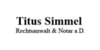 Kundenlogo von T. Simmel & C. Simmel (in Anst.) Fachanwalt und Notar a. D., Anwälte