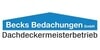 Kundenlogo von Becks Bedachungen GmbH