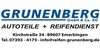 Kundenlogo von Grunenberg GmbH & Co. KG Reifendienst, Autoteile, Baumaschinenverleih Werkstatt