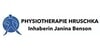 Kundenlogo von Benson Physiotherapie Inh. Janina Benson