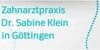 Kundenlogo von Klein Sabine Dr. med. dent. Zahnärztin