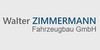 Kundenlogo von Zimmermann Fahrzeugbau GmbH, Walter