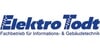 Kundenlogo von Elektro Todt Fachbetrieb für Informations- u. Gebäudetechnik
