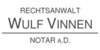 Kundenlogo von Vinnen Wulf Rechtsanwalt u. Notar a.D.