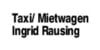 Kundenlogo von Rausing Ingrid Personenbeförderung
