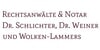 Kundenlogo von Schlichter Bernhard Dr, Weiner Bernhard Dr. u. Wolken-Lammers Birte Rechtsanwälte und Notar